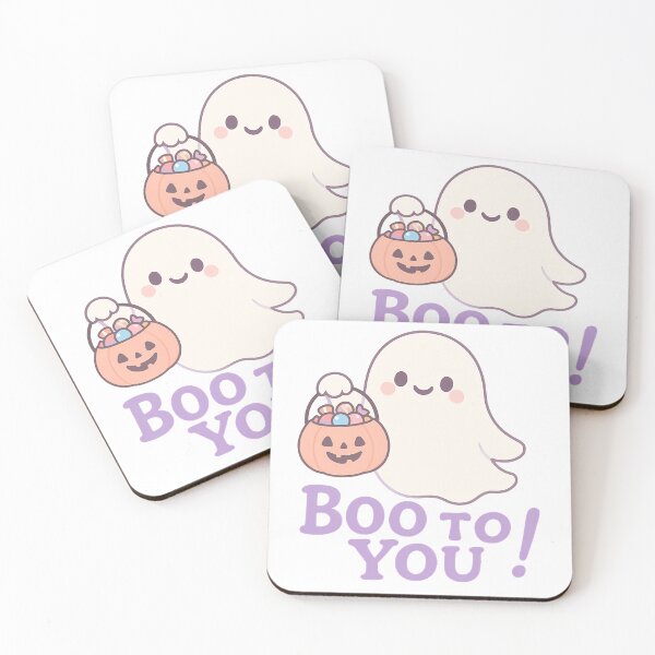 Item preview, Cartoon Ghost with Pastel Pumpkin Bucket Full of Candy T-Shirt - Cute Halloween Design designed and sold by PrintCreations9.