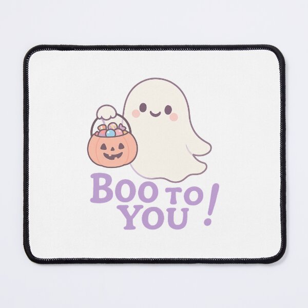 Item preview, Cartoon Ghost with Pastel Pumpkin Bucket Full of Candy T-Shirt - Cute Halloween Design designed and sold by PrintCreations9.