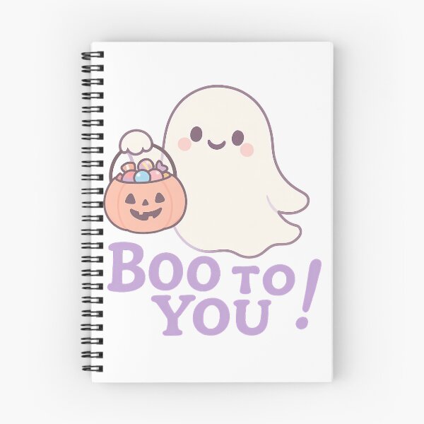 Item preview, Cartoon Ghost with Pastel Pumpkin Bucket Full of Candy T-Shirt - Cute Halloween Design designed and sold by PrintCreations9.