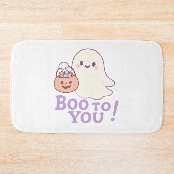 Item preview, Cartoon Ghost with Pastel Pumpkin Bucket Full of Candy T-Shirt - Cute Halloween Design designed and sold by PrintCreations9.