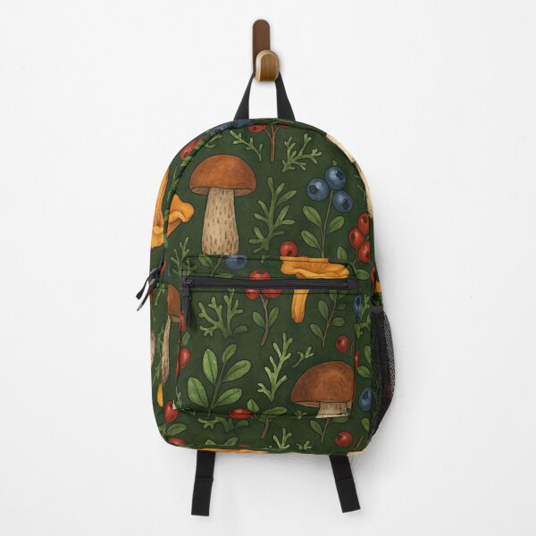 Item preview, Watercolor Forest Mushrooms and Berries Pattern designed and sold by Olea Patterns.
