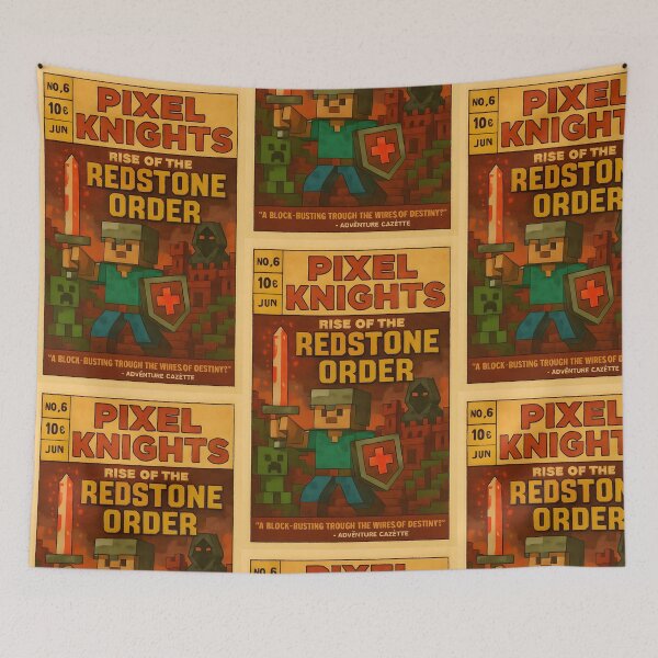 Item preview, Pixel Knights: Rise of the Redstone Order – Comic Cover Poster designed and sold by WhisperFrame.