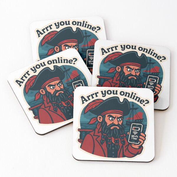 Item preview, Arrr You Online? – Pirate Humor designed and sold by Cheerioza.