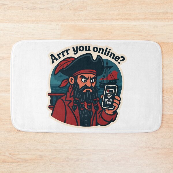 Item preview, Arrr You Online? – Pirate Humor designed and sold by Cheerioza.