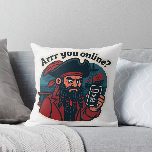 Item preview, Arrr You Online? – Pirate Humor designed and sold by Cheerioza.
