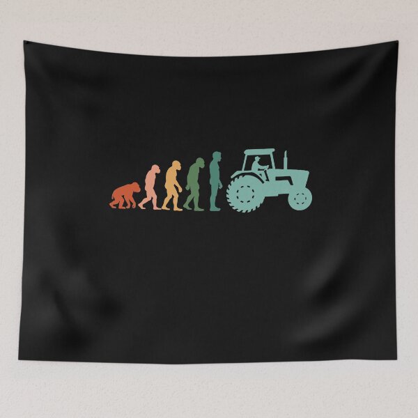 Item preview, Vintage Retro Evolution Tractor Farmer Farming designed and sold by SOUFIANE1991.