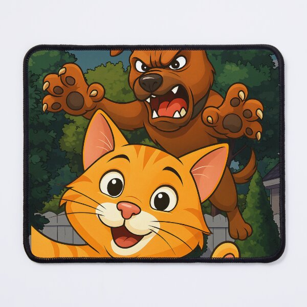 Item preview, The Selfie Showdown Cat and Dog designed and sold by Frog Level Treasures.