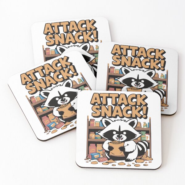 Item preview, Attack Snack – Mischievous Raccoon Funny Cartoon T-Shirt designed and sold by Uglyandcute.