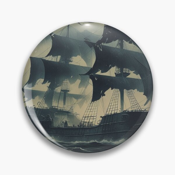 Item preview, Pirate ship in the stormy seas designed and sold by Jestersmodified.