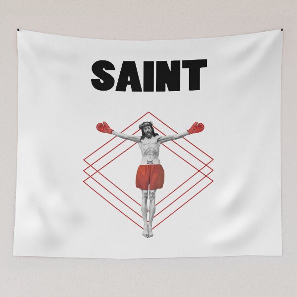 Item preview, Boxing Saints Red box font logo designed and sold by YellowMagicJP.
