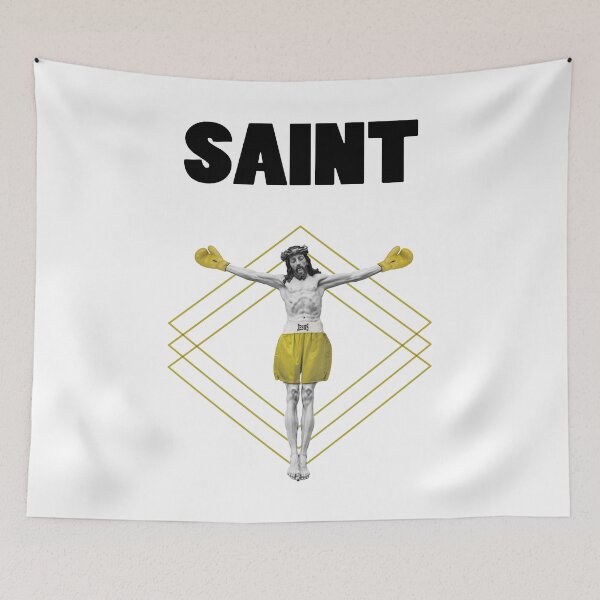 Item preview, Boxing Saints Gold box font logo designed and sold by YellowMagicJP.
