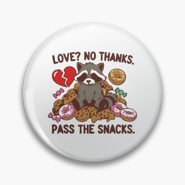 Item preview, Anti-Valentine Snack Attack – Funny Hungry Raccoon T-Shirt designed and sold by Uglyandcute.