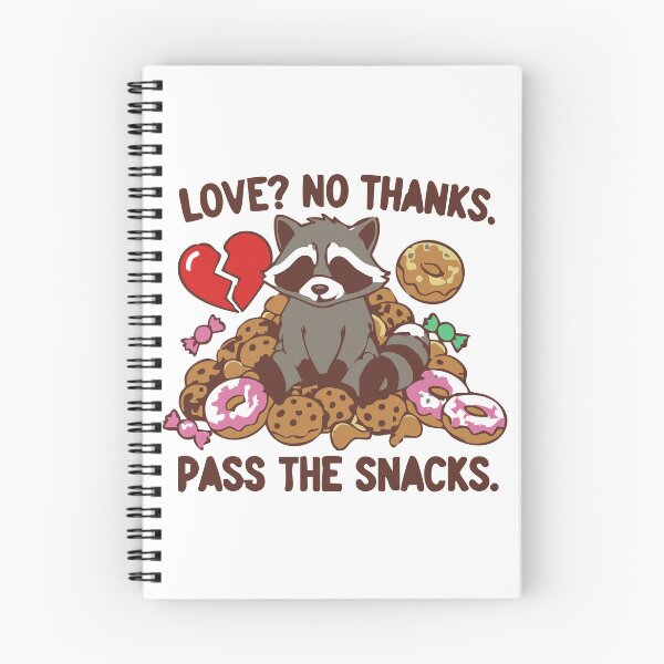 Item preview, Anti-Valentine Snack Attack – Funny Hungry Raccoon T-Shirt designed and sold by Uglyandcute.
