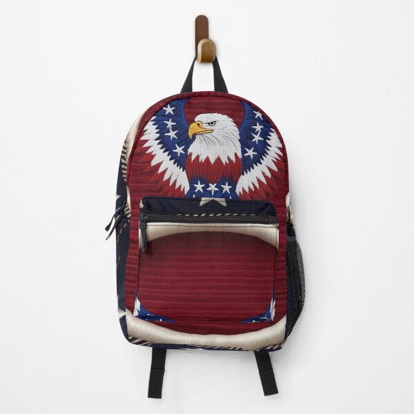 Item preview, Majestic Bald Eagle with Stars and Stripes Wings American Flag Colors Patriotic Freedom and Strength Artwork designed and sold by ArtDesignTp.