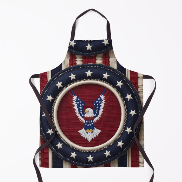 Item preview, Majestic Bald Eagle with Stars and Stripes Wings American Flag Colors Patriotic Freedom and Strength Artwork designed and sold by ArtDesignTp.