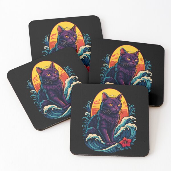 Item preview, Ocean Loving Cat Design Poster designed and sold by WeLoveCatss.