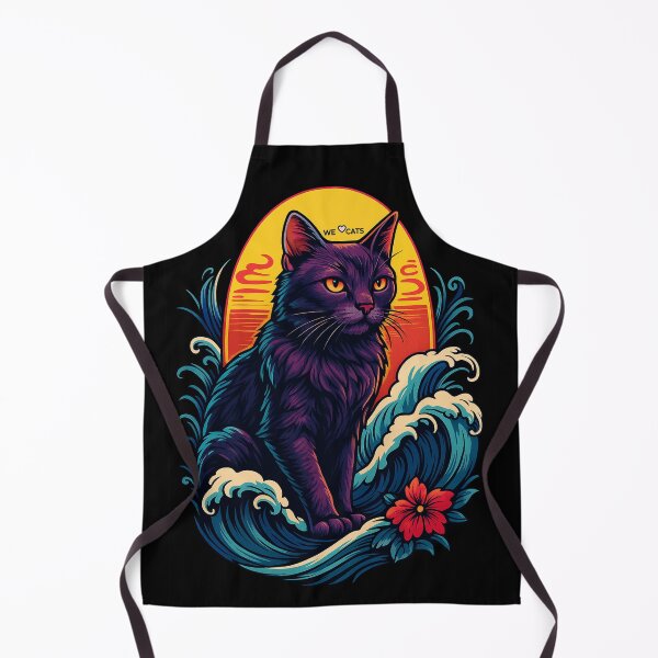 Item preview, Ocean Loving Cat Design Poster designed and sold by WeLoveCatss.