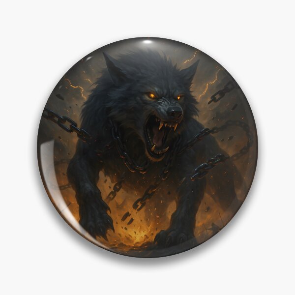 Item preview, Fenrir Unchained – Epic Norse Mythology Fantasy Art designed and sold by NorseDrip.