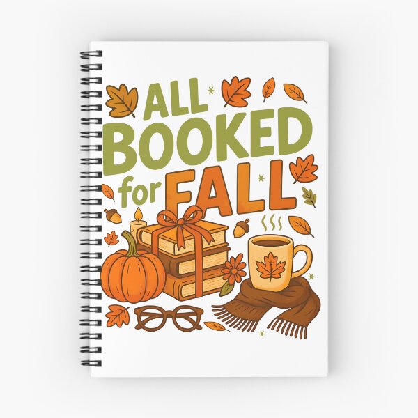 Item preview, All Booked for Fall lovers, Cozy Autumn Reading Design designed and sold by tigger shop.