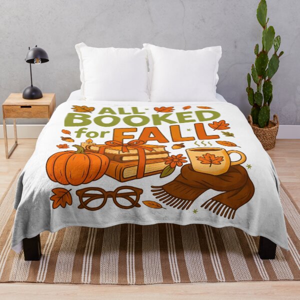 Item preview, All Booked for Fall lovers, Cozy Autumn Reading Design designed and sold by tigger shop.