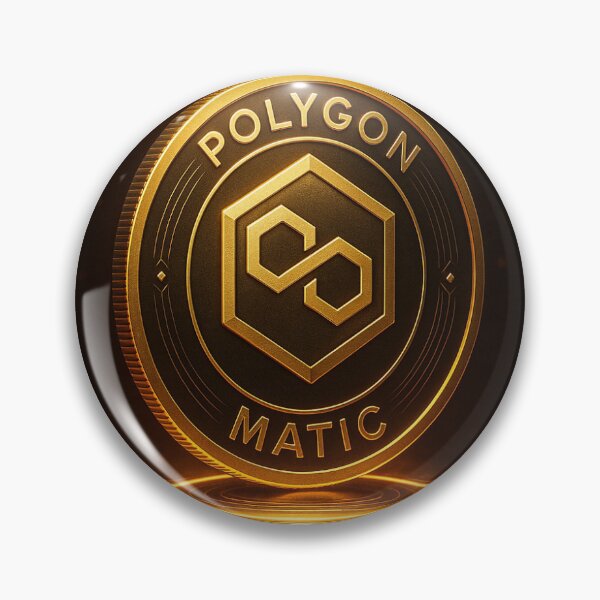 Item preview, Golden Polygon MATIC Coin designed and sold by TruthoverTrends.