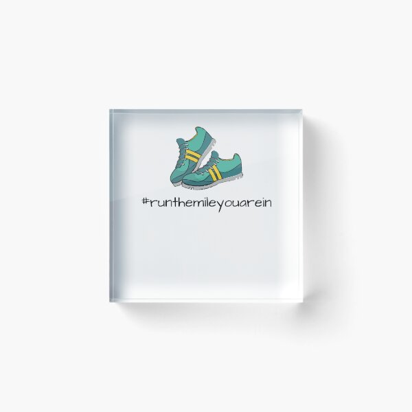 Item preview, Run the Mile You Are In – Motivational Running Shoes T-Shirt designed and sold by ChrisArnold.