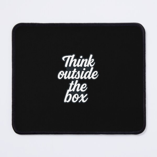 Item preview, Think Outside the Box – Bold Motivational Typography designed and sold by Elegant160.