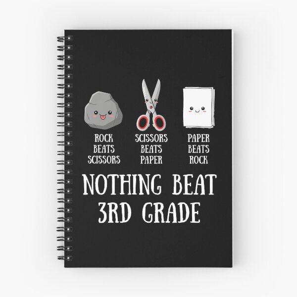 Item preview, Rock Scissor Paper Nothing Beats 3rd Grade Funny Back to School Kids Teachers designed and sold by MotivaChic.