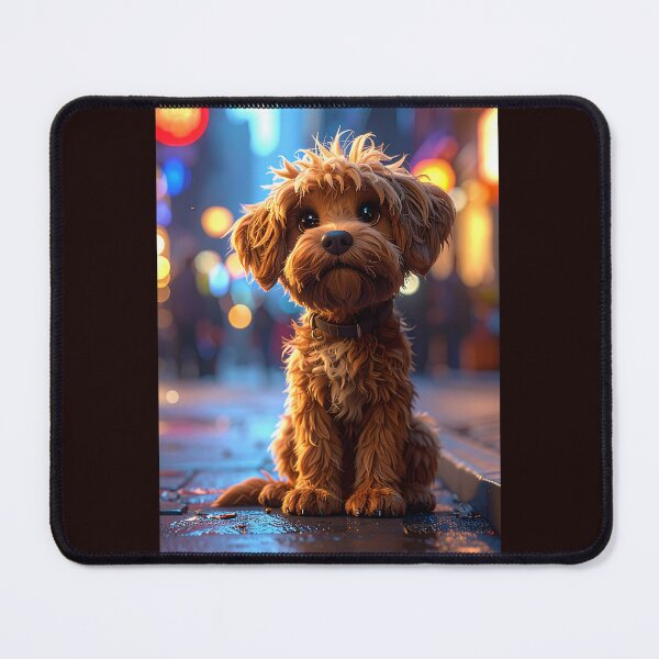 Item preview, Adorable furry dog designed and sold by DesignFrabu.