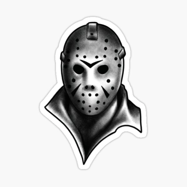 Item preview, Jason Voorhees Sticker designed and sold by Dean Maddern Tattooist.