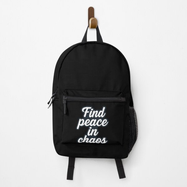 Item preview, Find Peace in Chaos – Minimalist Motivational Typography designed and sold by Elegant160.