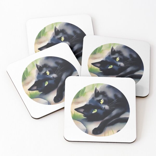 Item preview, Gato Negro Pidiendo Mimos | Acuarela Digital | Black Cat Asking for Cuddles designed and sold by ElBotiquindeBru.