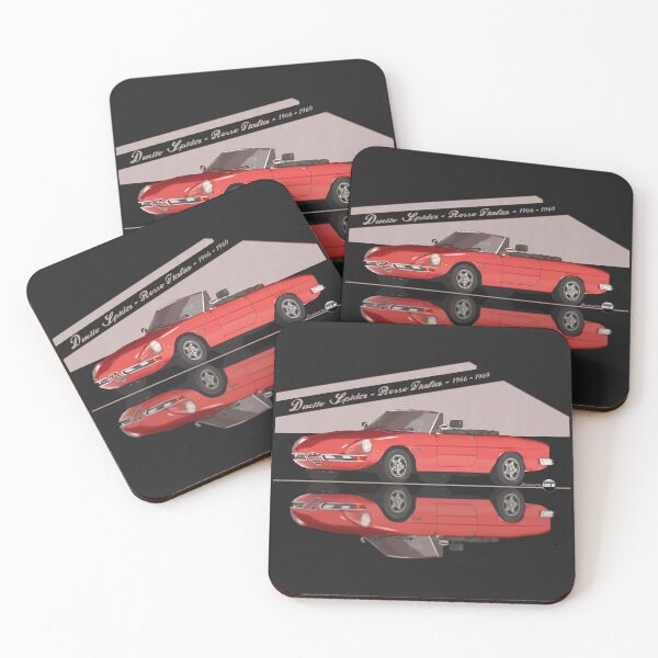 Item preview, Duetto Spider "Osso di Seppia" - Rosso Italia (1966–1969) - Italian Roadster Icon designed and sold by Azaziel.
