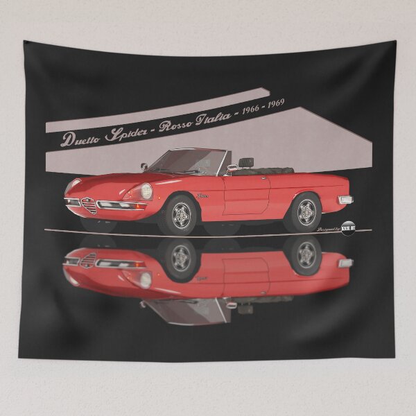 Item preview, Duetto Spider "Osso di Seppia" - Rosso Italia (1966–1969) - Italian Roadster Icon designed and sold by Azaziel.