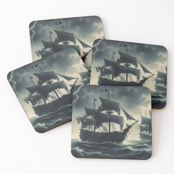 Item preview, Stormy Pirate ships  designed and sold by Jestersmodified.