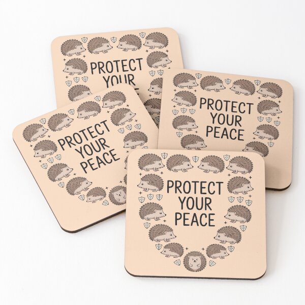 Item preview, Protect Your Peace Hedgehog Boundaries  designed and sold by EasyTees4u.