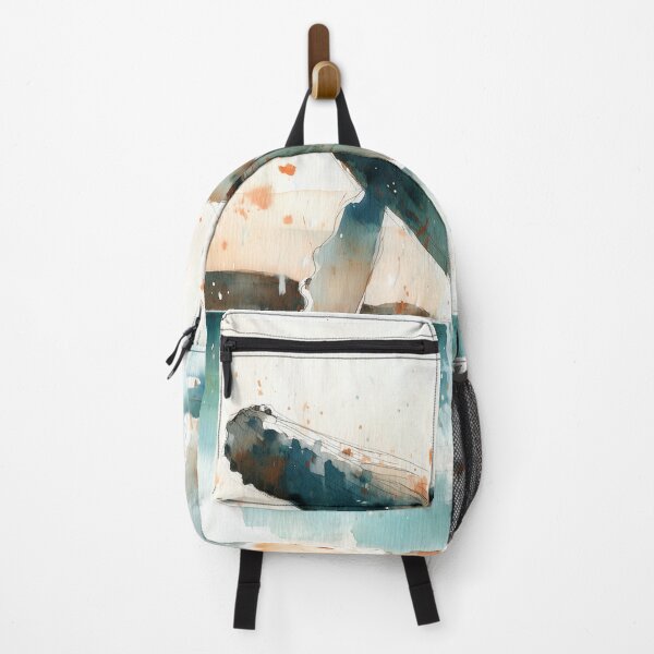 Item preview, Humpback Whale Breach Watercolor – Coastal Seascape designed and sold by solynneart.