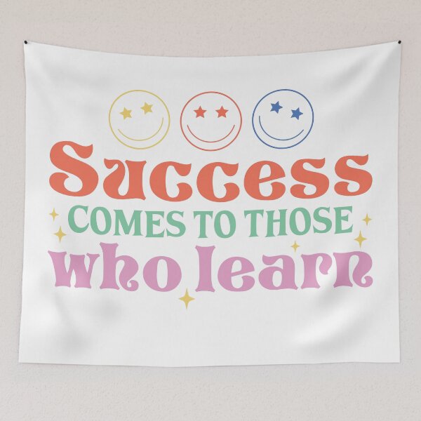 Item preview, Success Comes To Those Who Learn – Motivational Learning Quote designed and sold by artcultreone.