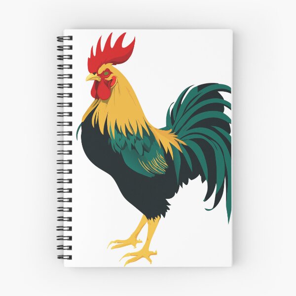 Item preview, Colorful Rooster Illustration | Farm Animal Art Print designed and sold by Royalsticker.
