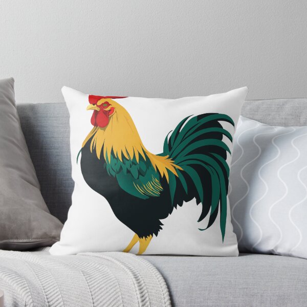 Item preview, Colorful Rooster Illustration | Farm Animal Art Print designed and sold by Royalsticker.