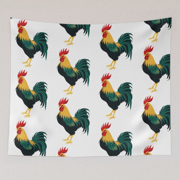 Item preview, Colorful Rooster Illustration | Farm Animal Art Print designed and sold by Royalsticker.