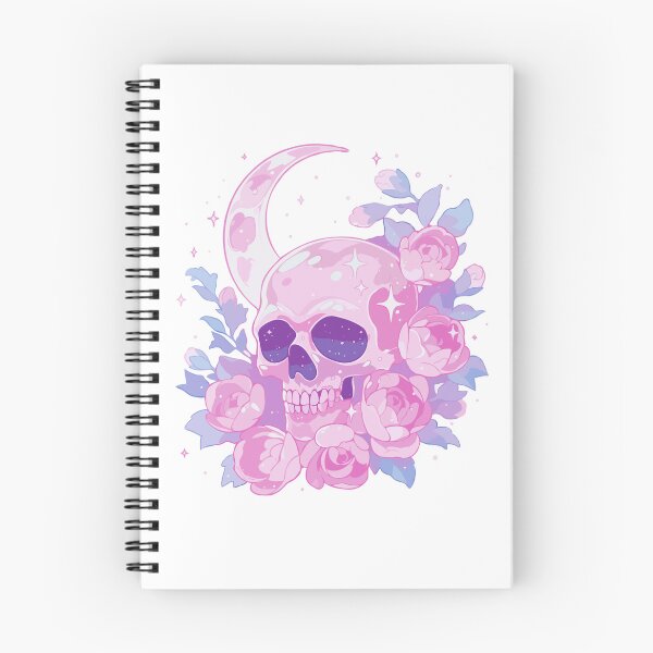 Item preview, Pastel Goth Skull with Crescent Moon designed and sold by craftyaliens.