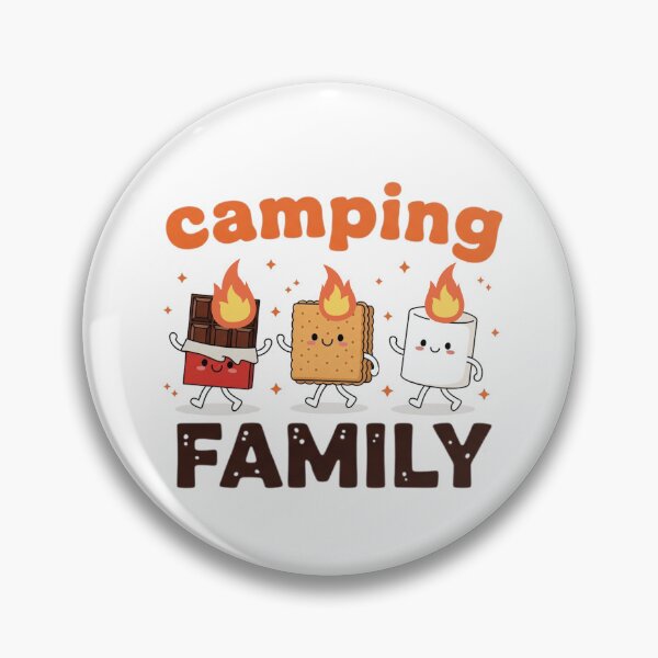 Item preview, Cute Camping Family Smores Chocolate Marshmallow Graham Cracker designed and sold by MotivaChic.