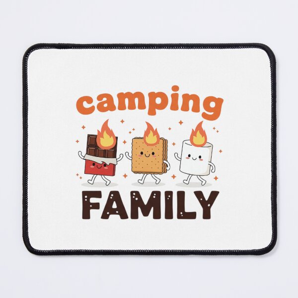 Item preview, Cute Camping Family Smores Chocolate Marshmallow Graham Cracker designed and sold by MotivaChic.