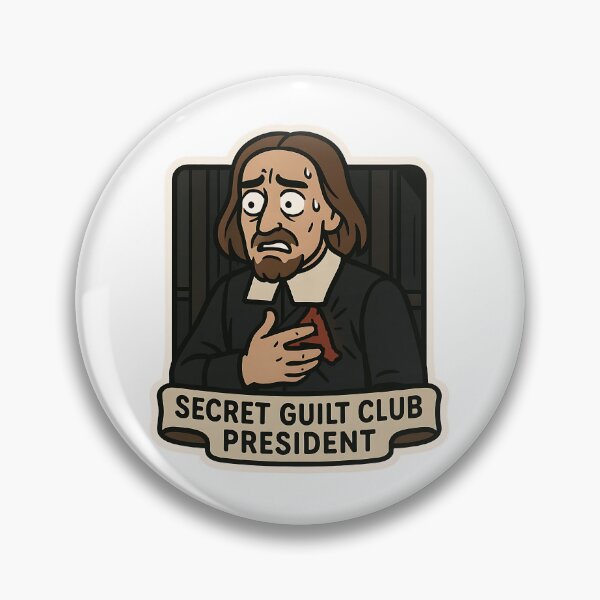 Item preview, Secret Guilt Club President – Hawthorne's Dimmesdale designed and sold by Cheerioza.