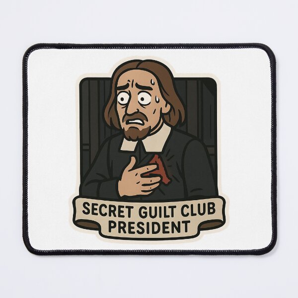 Item preview, Secret Guilt Club President – Hawthorne's Dimmesdale designed and sold by Cheerioza.