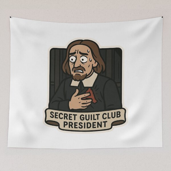 Item preview, Secret Guilt Club President – Hawthorne's Dimmesdale designed and sold by Cheerioza.