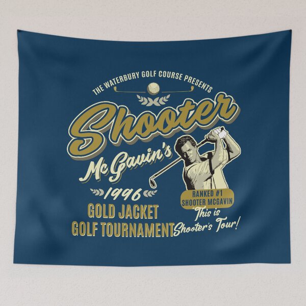 Item preview, Shooter McGavin Gold Jacket Golf Tournament designed and sold by Alema Art.