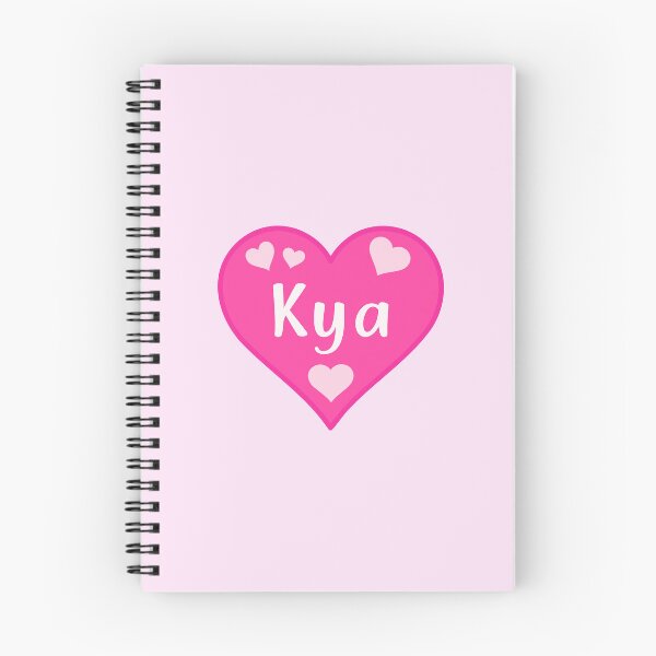 Item preview, Kya Name Pink Heart  designed and sold by Jeallan Designs.
