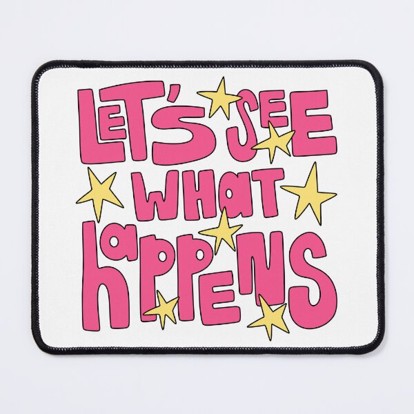 Item preview, Let’s See What Happens Pink Funky Letters designed and sold by GraceMakes03.